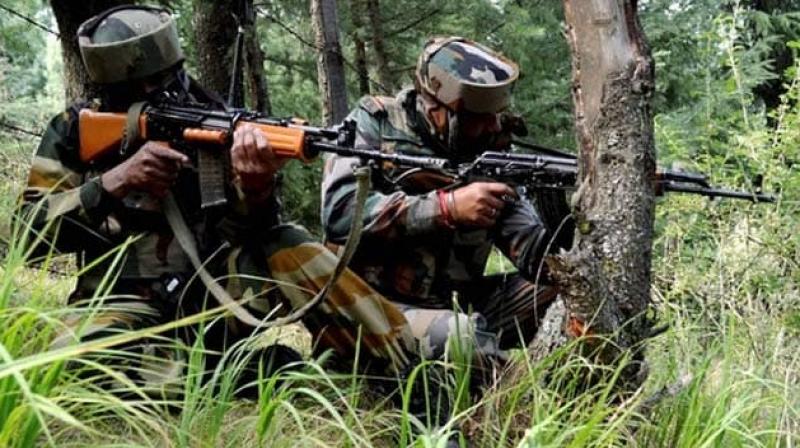 A soldiers martyrs as ceasefire violation by pakistan at punch