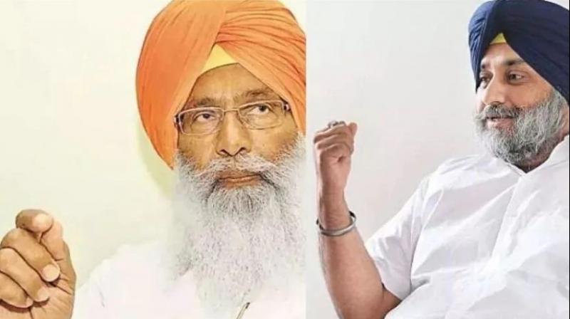 Sukhdev Dhindsa and Sukhbir Badal Sukhdev Dhindsa and Sukhbir Badal