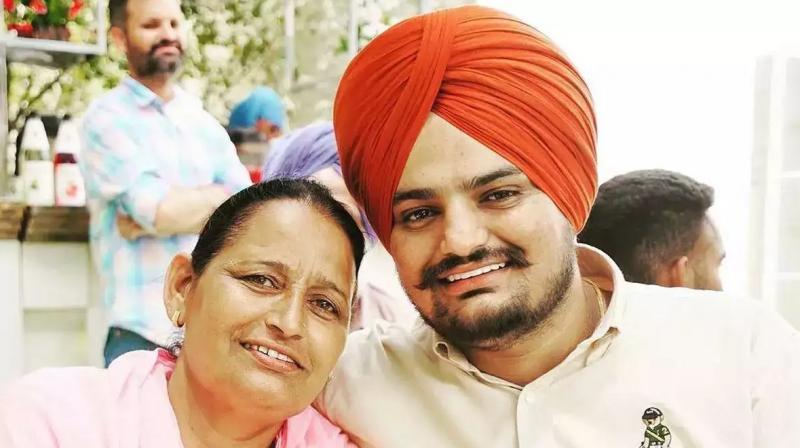 Sidhu Moosewala and Mother Charan Kaur