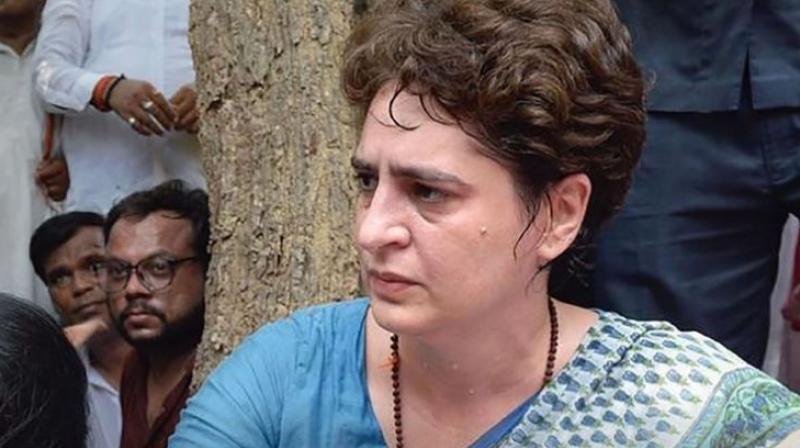 Priyanka gandhi visit umbha village sonbhadra massacre Priyanka gandhi visit umbha village sonbhadra massacre
