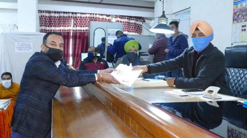 Prof. Jashandeep Singh Joshi filed Nomination papers Prof. Jashandeep Singh Joshi filed Nomination papers