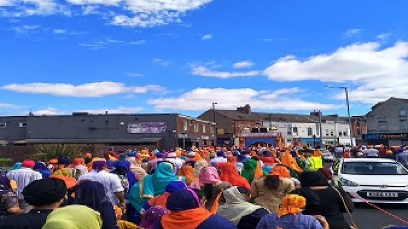 Nagar Kirtan on the British soil Nagar Kirtan on the British soil