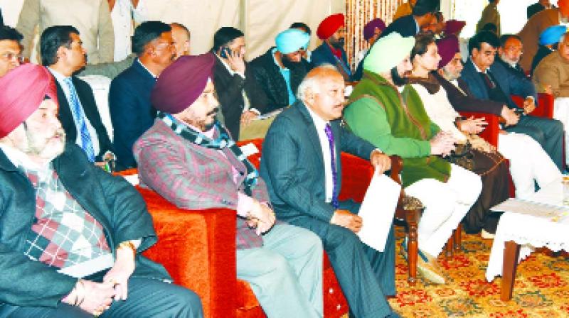 Captain Amarinder Singh During Function Captain Amarinder Singh During Function