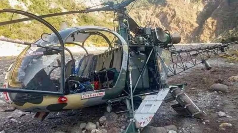 Army's Cheetah helicopter crashes Army's Cheetah helicopter crashes