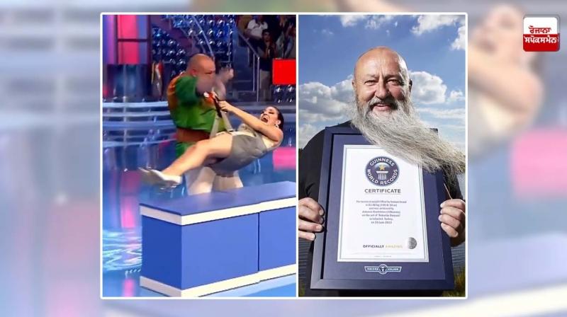 Guinness World Record Shares Video of Man Lifting 63 kg Woman Using Beard Guinness World Record Shares Video of Man Lifting 63 kg Woman Using Beard