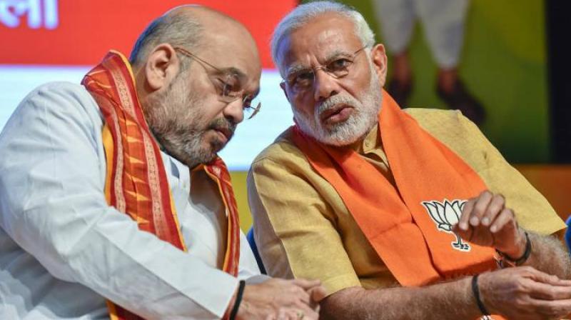 PM Modi, Amit Shah 