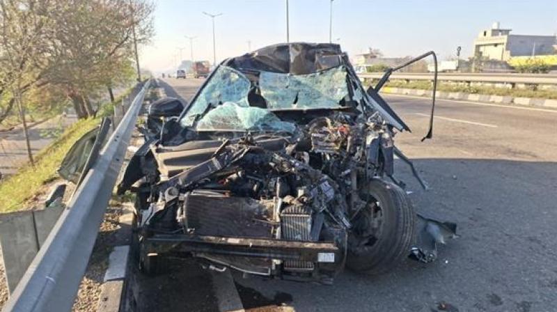 The car collided with the combine Goraya Accident News in punjabi The car collided with the combine Goraya Accident News in punjabi