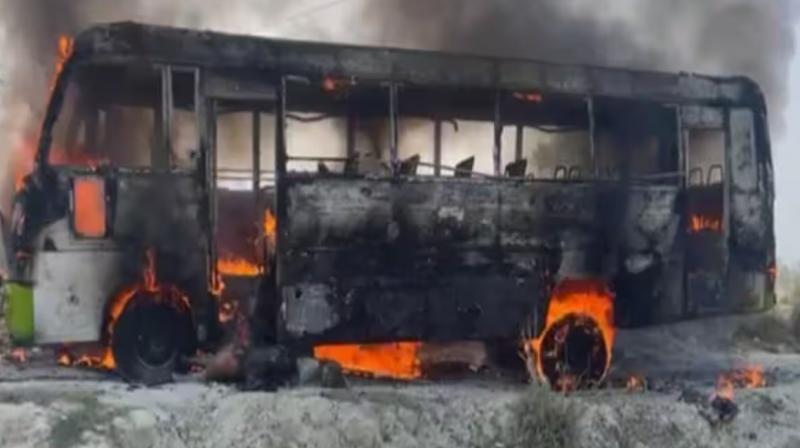 Ghazipur Bus fire Accident News in punjabi Ghazipur Bus fire Accident News in punjabi
