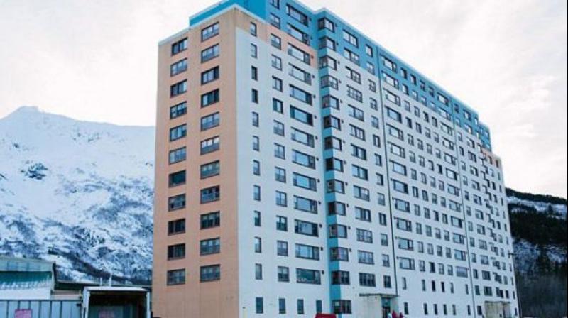 Whittier Alaska one tower Whittier Alaska one tower