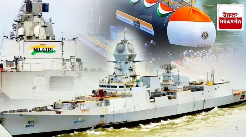 Indian defence system further strengthened, country gets 3 new warships Indian defence system further strengthened, country gets 3 new warships