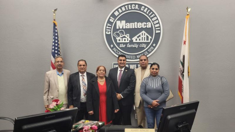 Gurminder Singh of Jalandhar became mayor of Manteca city