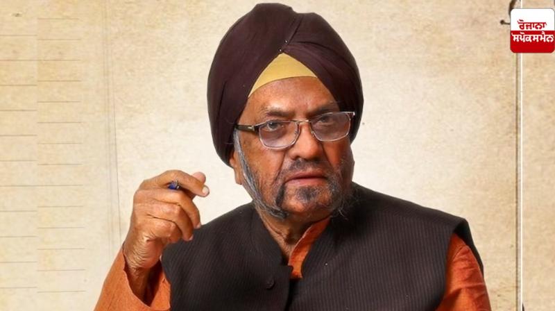 Founder of Rozana Spokesman Sardar Joginder Singh death news Founder of Rozana Spokesman Sardar Joginder Singh death news