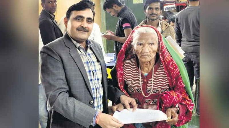 Jamna mai becomes citizen of India Jamna mai becomes citizen of India