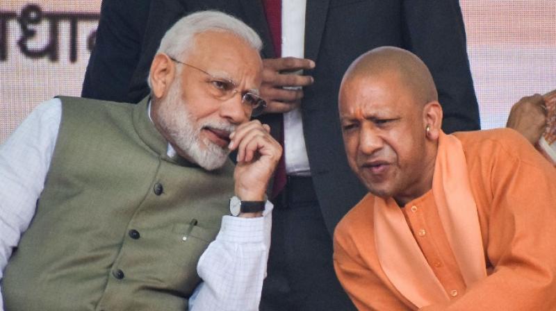 Narendra Modi and Yogi Adityanath Narendra Modi and Yogi Adityanath