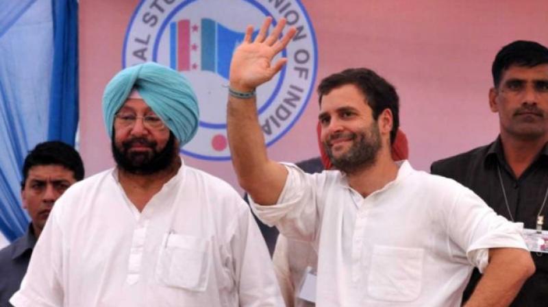 Captain  Amarinder Singh, Rahul Gandhi 