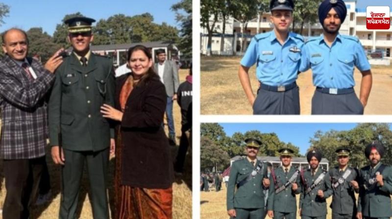 Eight young men from Punjab became commissioned officers in the Indian Army and Air Force Eight young men from Punjab became commissioned officers in the Indian Army and Air Force