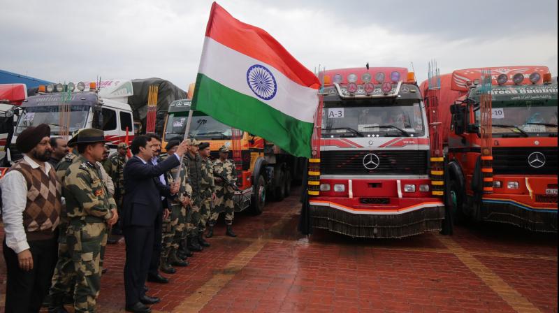 Second shipment of wheat sent by India to Afghanistan Second shipment of wheat sent by India to Afghanistan
