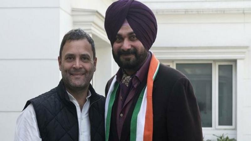 Rahul Gandhi and Navjot Sidhu 