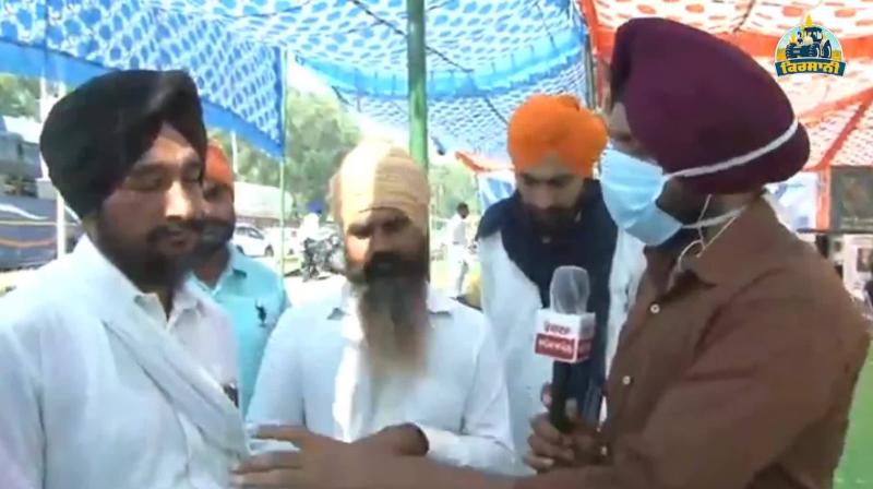 Kisan morcha at Shabhu border