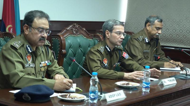 Police chiefs of punjab and chandigarh hold coordination meeting Police chiefs of punjab and chandigarh hold coordination meeting
