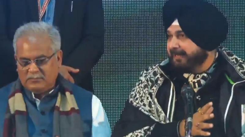 Bhupesh Baghel and Navjot Sidhu Bhupesh Baghel and Navjot Sidhu