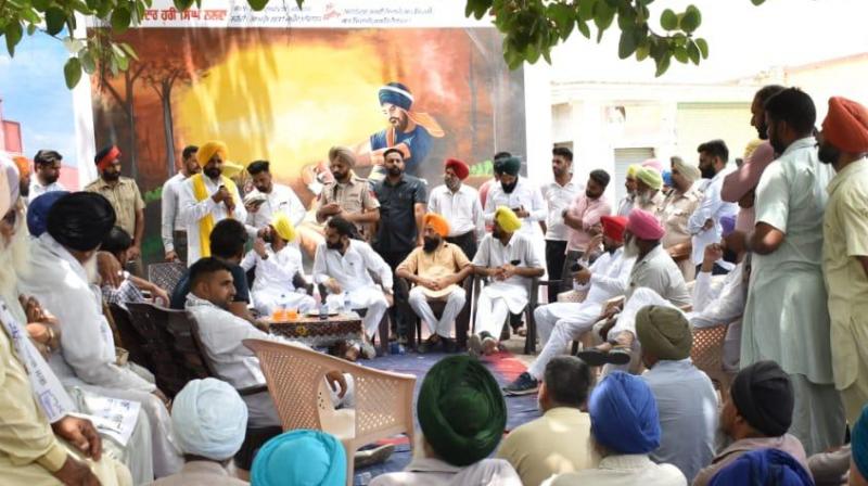 AAP candidate Gurmel Singh started his election campaign with overwhelming support