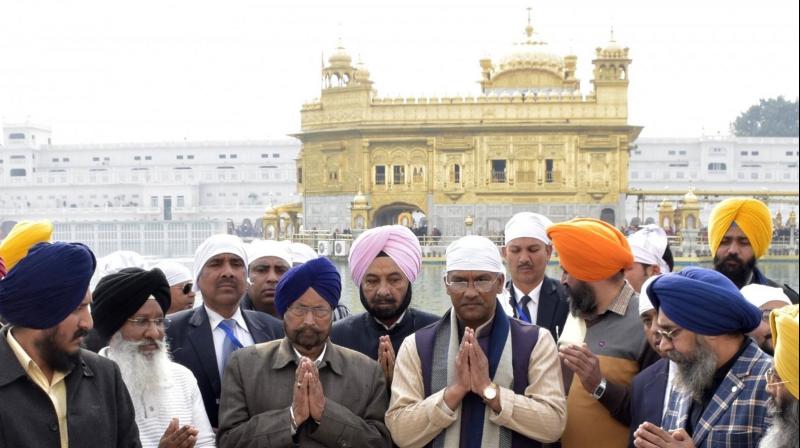 Chief Minister of Uttarakhand at Sri Darbar Sahib Chief Minister of Uttarakhand at Sri Darbar Sahib