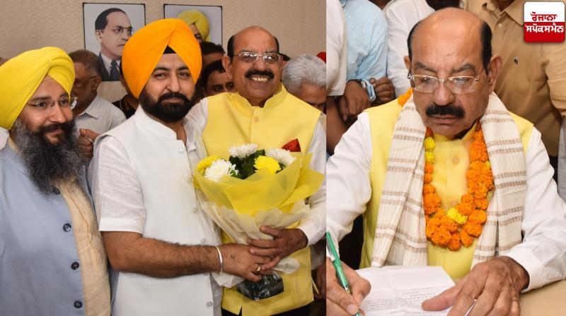 Mahendra Bhagat took charge as Minister Mahendra Bhagat took charge as Minister
