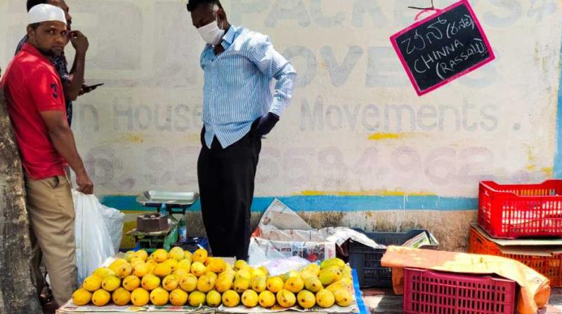 Cab Drivers Selling Fruits 