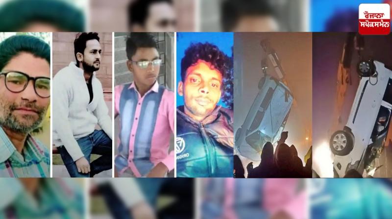 Four friends died when their car fell into the river Uttar Pradesh News in punjabi Four friends died when their car fell into the river Uttar Pradesh News in punjabi