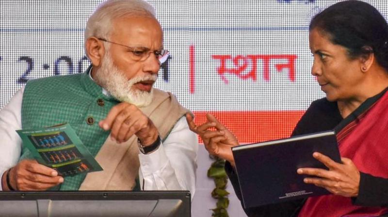  PM Modi and Nirmala Sitharaman