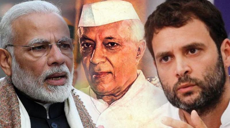 PM Modi and Rahul Gandhi pays tribute to Jawaharlal Nehru 