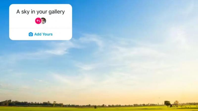 'Sky in your gallery' New Instagram trend