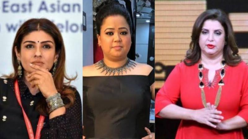 Bharti singh raveena tandon and farah khan in punjab