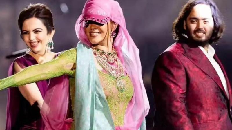Rihanna Oops Moment at Anant Ambani Radhika Merchant Wedding 
