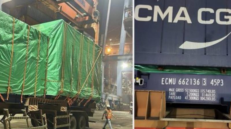 Pak-bound ship from China stopped at Mumbai port over suspected nuclear cargo Pak-bound ship from China stopped at Mumbai port over suspected nuclear cargo