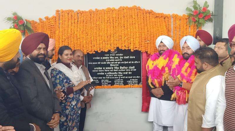 Minister Balkar Singh inaugurates the new bus stand at Dharamkot