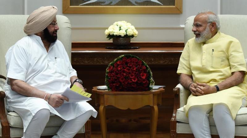 Captain Amarinder Singh Meeting Narendra Modi Captain Amarinder Singh Meeting Narendra Modi