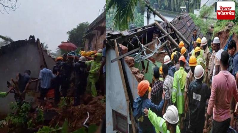 Fallen wall of the house due to heavy rain Karnataka News Fallen wall of the house due to heavy rain Karnataka News