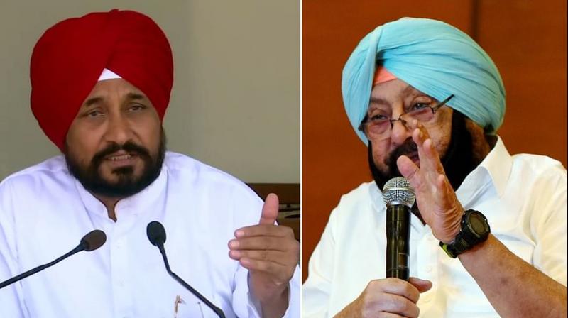 Charanjit Singh Channi and Captain Amarinder Singh Charanjit Singh Channi and Captain Amarinder Singh