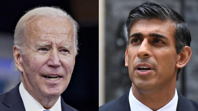US President Joe Biden mispronounces British PM Rishi Sunak's name US President Joe Biden mispronounces British PM Rishi Sunak's name