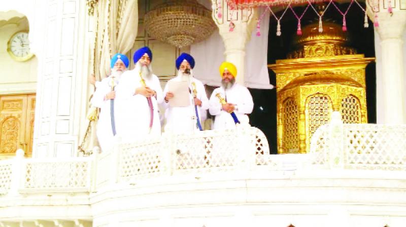 Jathedar Announcing about Harnek Singh Neki Jathedar Announcing about Harnek Singh Neki