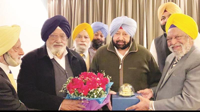 Captain meet new team of Chief Khalsa Diwan