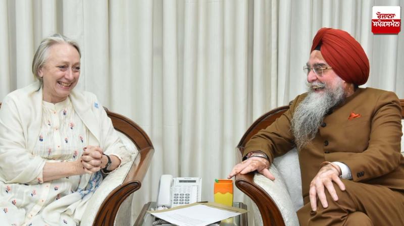 British Deputy High Commissioner Chandigarh Caroline Rowett met Speaker Sandhawan British Deputy High Commissioner Chandigarh Caroline Rowett met Speaker Sandhawan