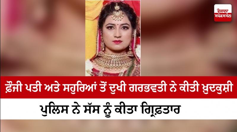Pregnant woman committed suicide in Faridkot Pregnant woman committed suicide in Faridkot