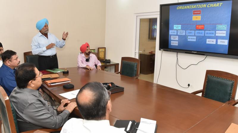 DCM reviews the working of Defence Services Welfare Department DCM reviews the working of Defence Services Welfare Department