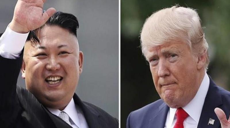 Kim jong and Donald Trump