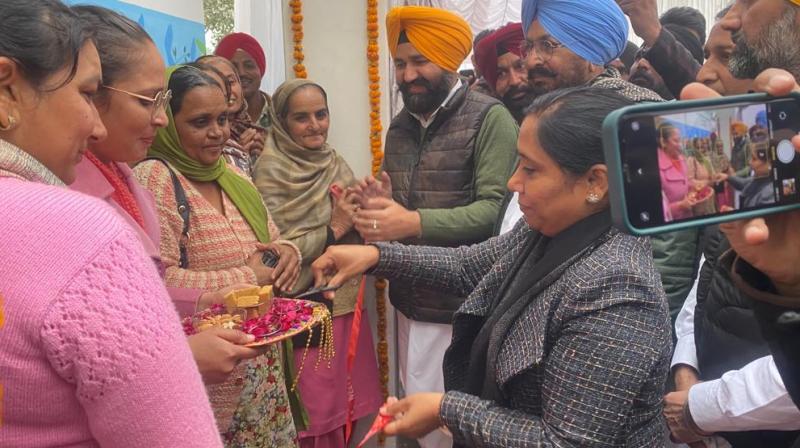 Cabinet Minister Dr. Baljit Kaur inaugurated the Smart Anganwadi Center at Dulowal village