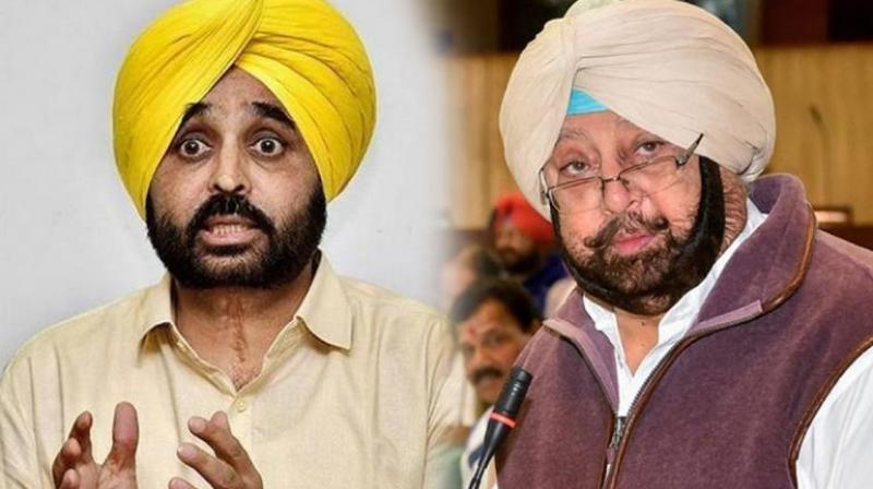 Bhagwant Mann, Captain Amarinder Singh Bhagwant Mann, Captain Amarinder Singh