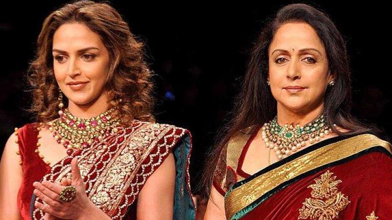 Hema and Esha Deol Hema and Esha Deol